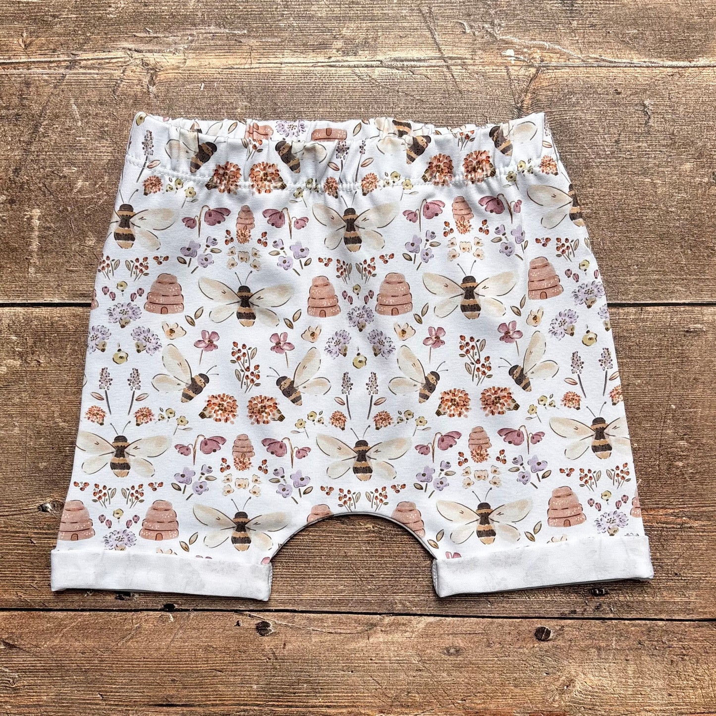 Honey Bee Child & Baby Shorts - Rolled or Hemmed