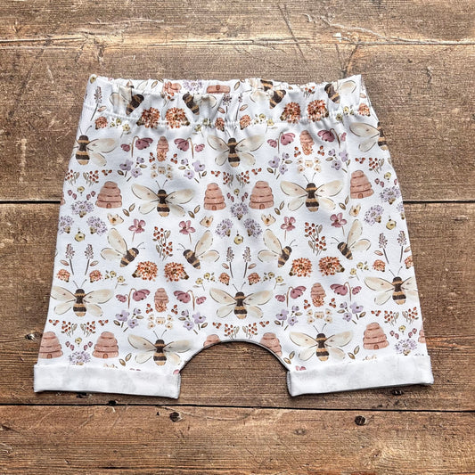 Honey Bee Child & Baby Shorts - Rolled or Hemmed