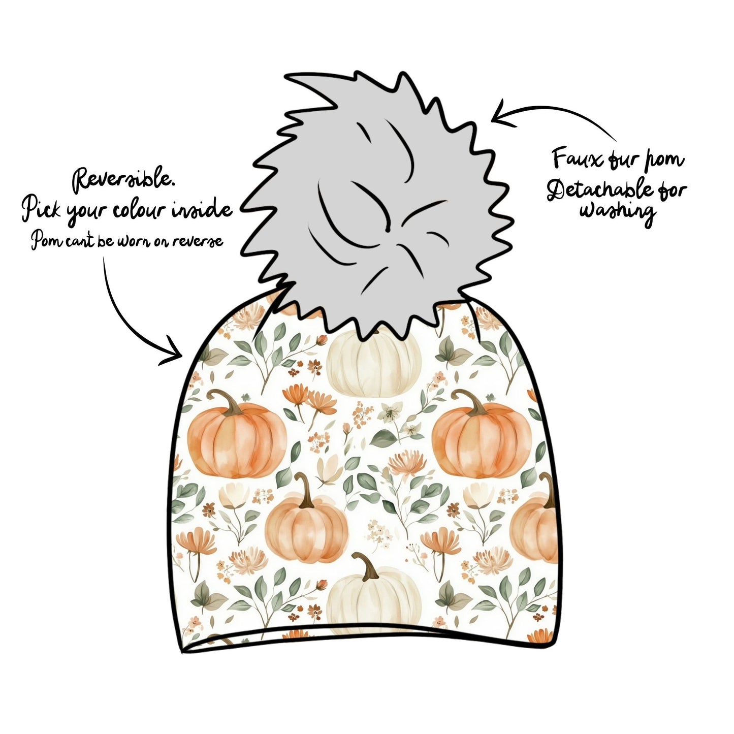 Pumpkin Patch Toddler & Child Bobble Hat