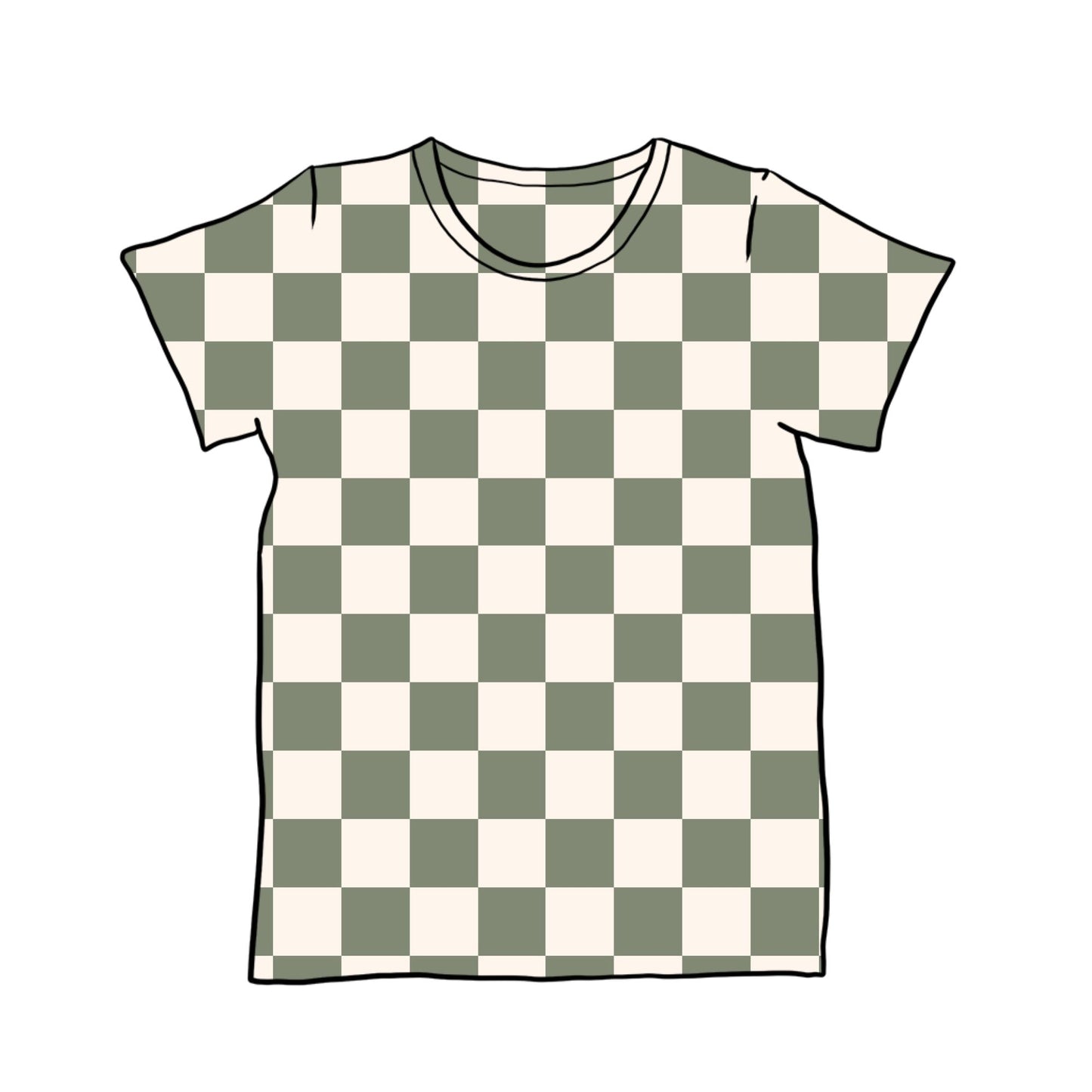 Chequerboard Child & Baby T-Shirt - Short or Long Sleeve