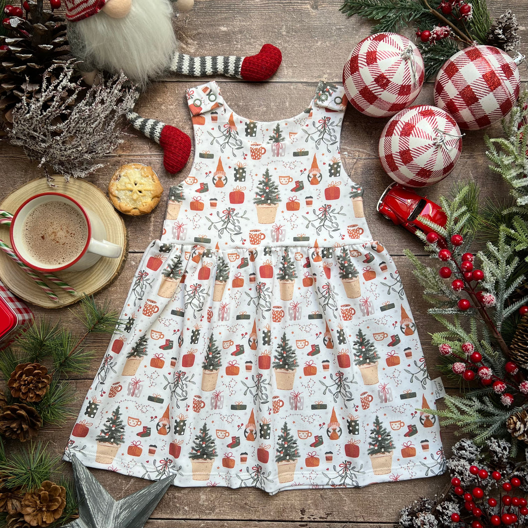 Cosy Christmas Pinafore Dress 18-24m