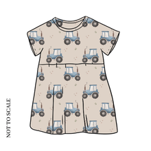 Load image into Gallery viewer, Tractors T-Shirt Dress
