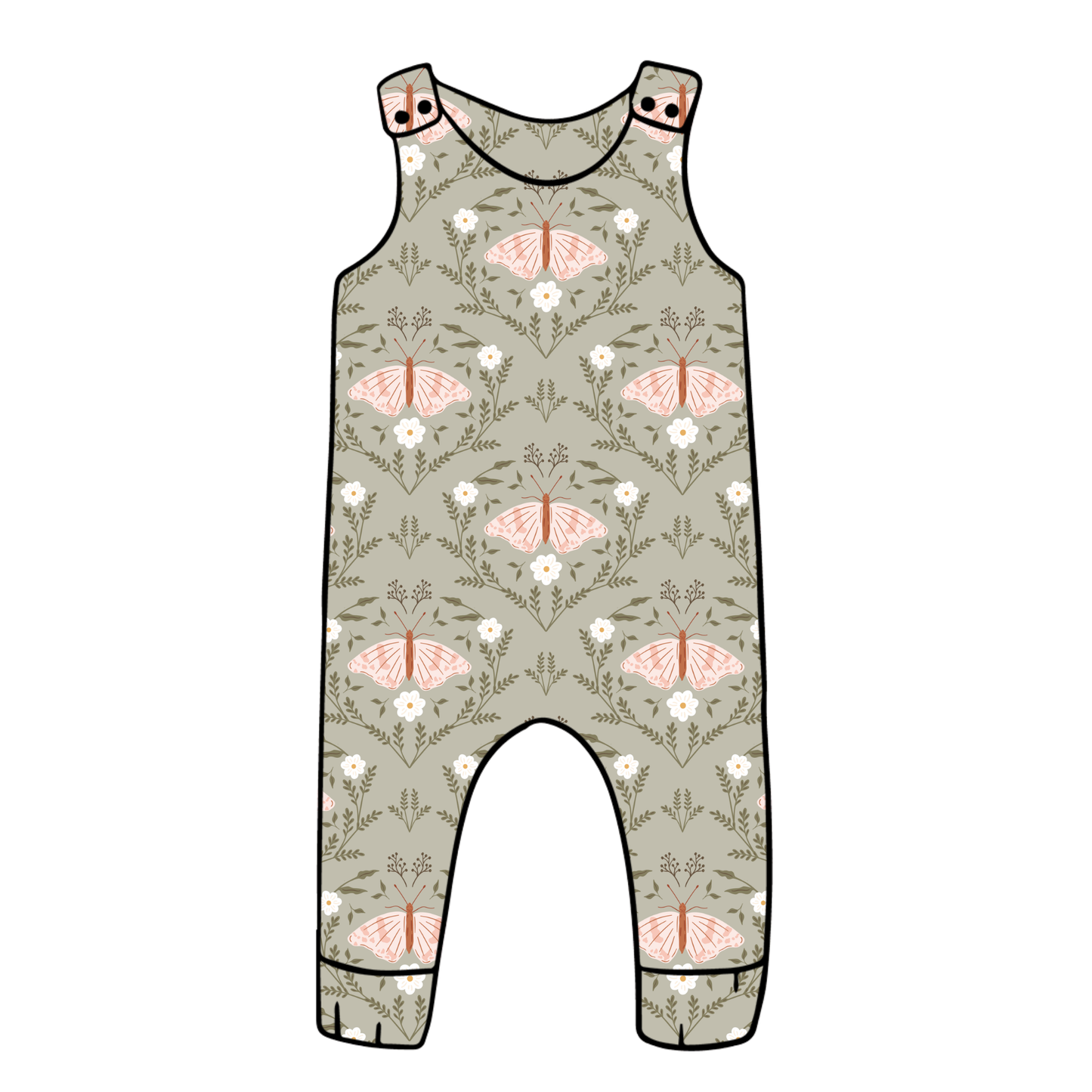 Butterfly Garden Child & Baby Full Length Romper