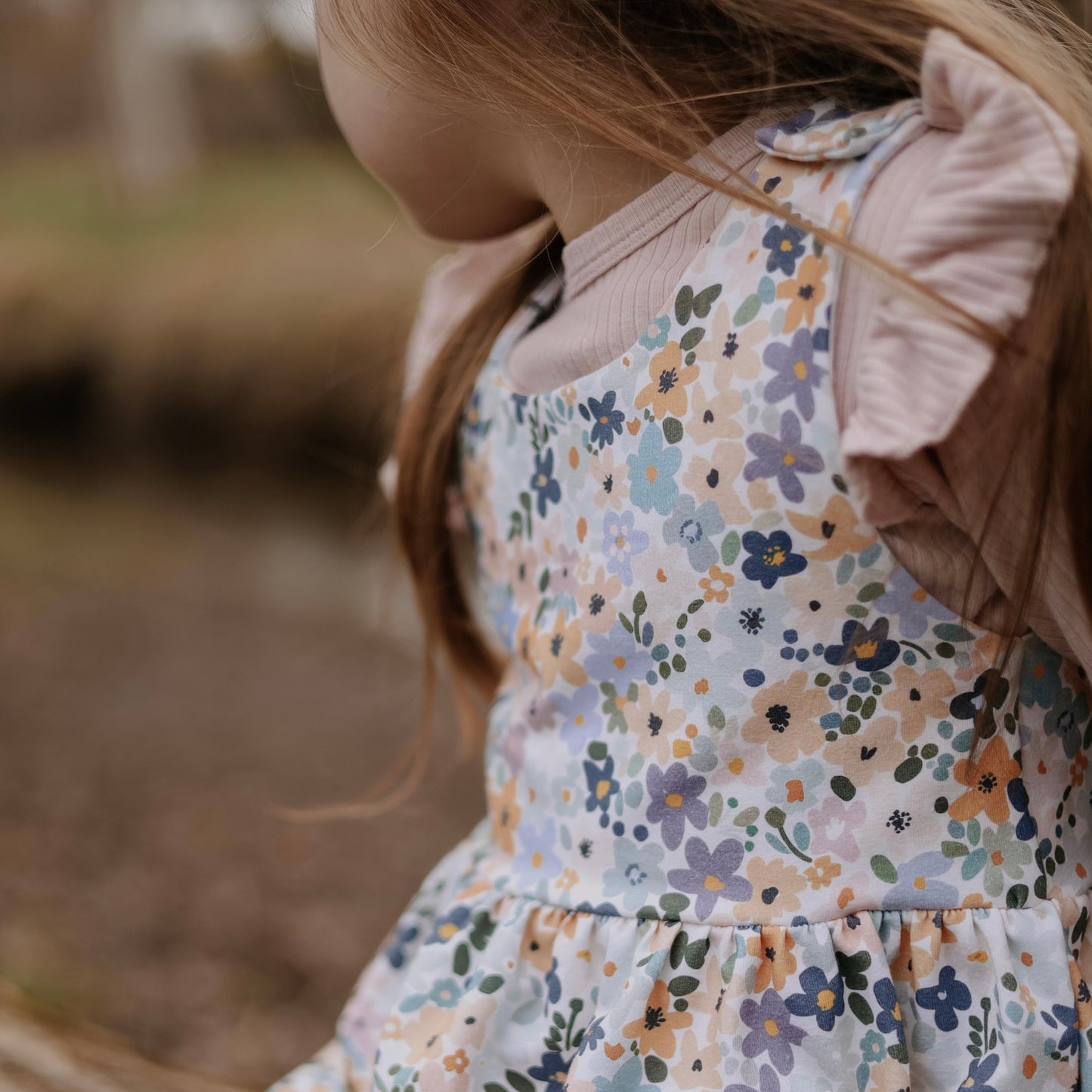 Wildflower Confetti Child & Baby Pinafore Dress