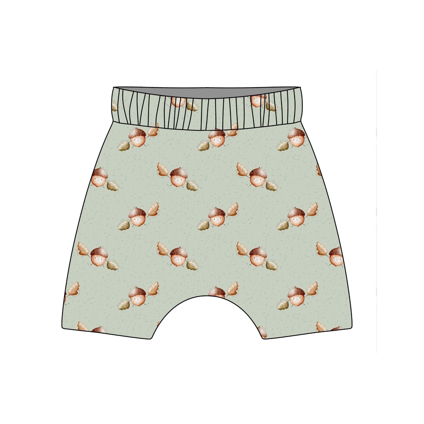 Happy Acorns Child & Baby Shorts - Rolled or Hemmed