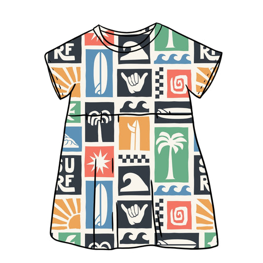 Surfing Child & Baby Sleeved Dress - 3 options