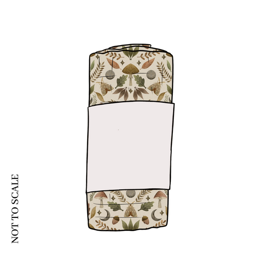 Moth and Moon Muslin Swaddle Blanket