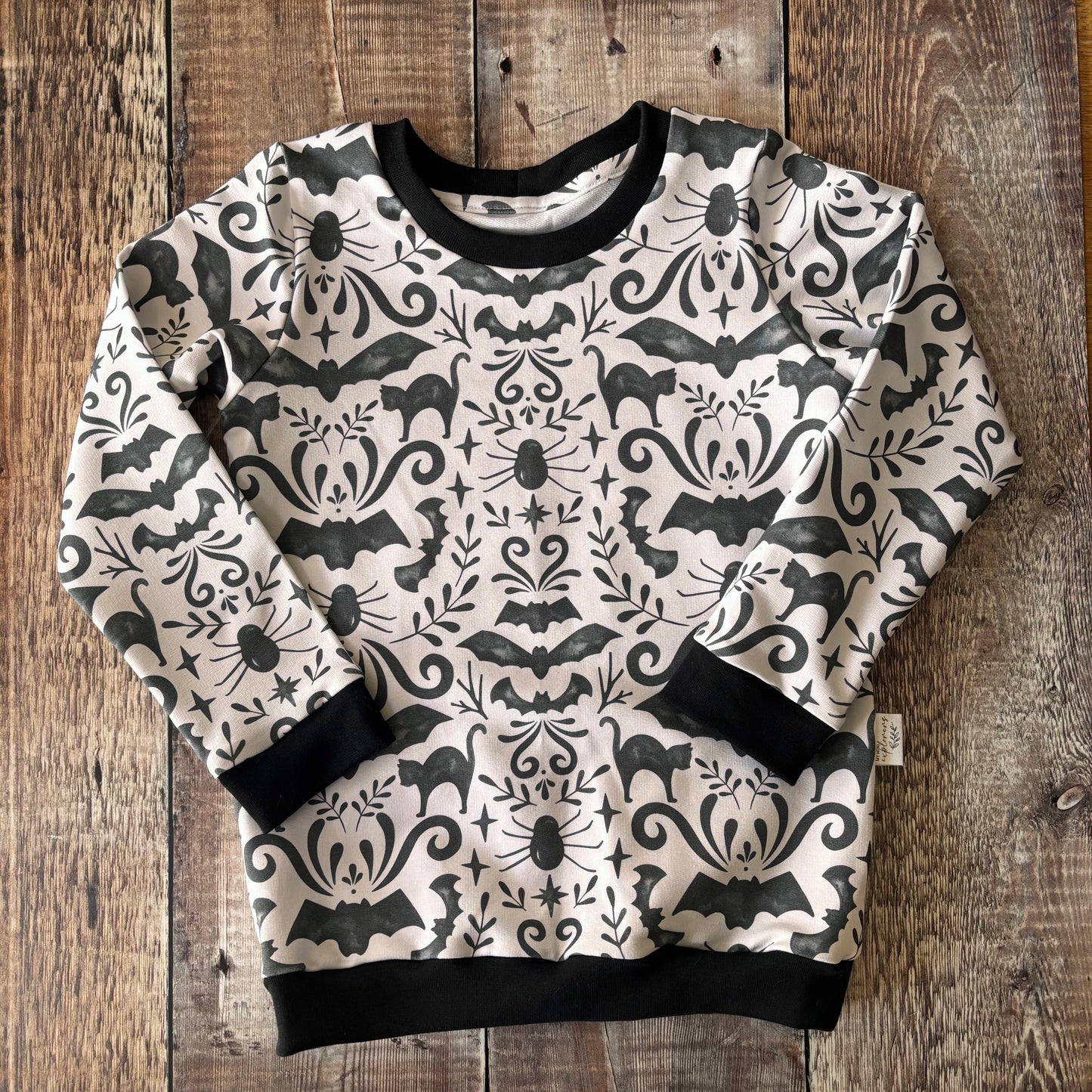 Monochrome Halloween Sweatshirt 4-5 years