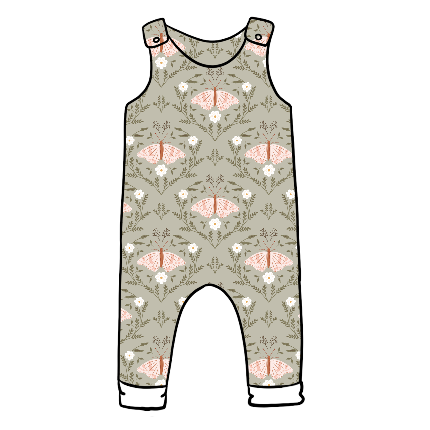 Butterfly Garden Child & Baby Full Length Romper