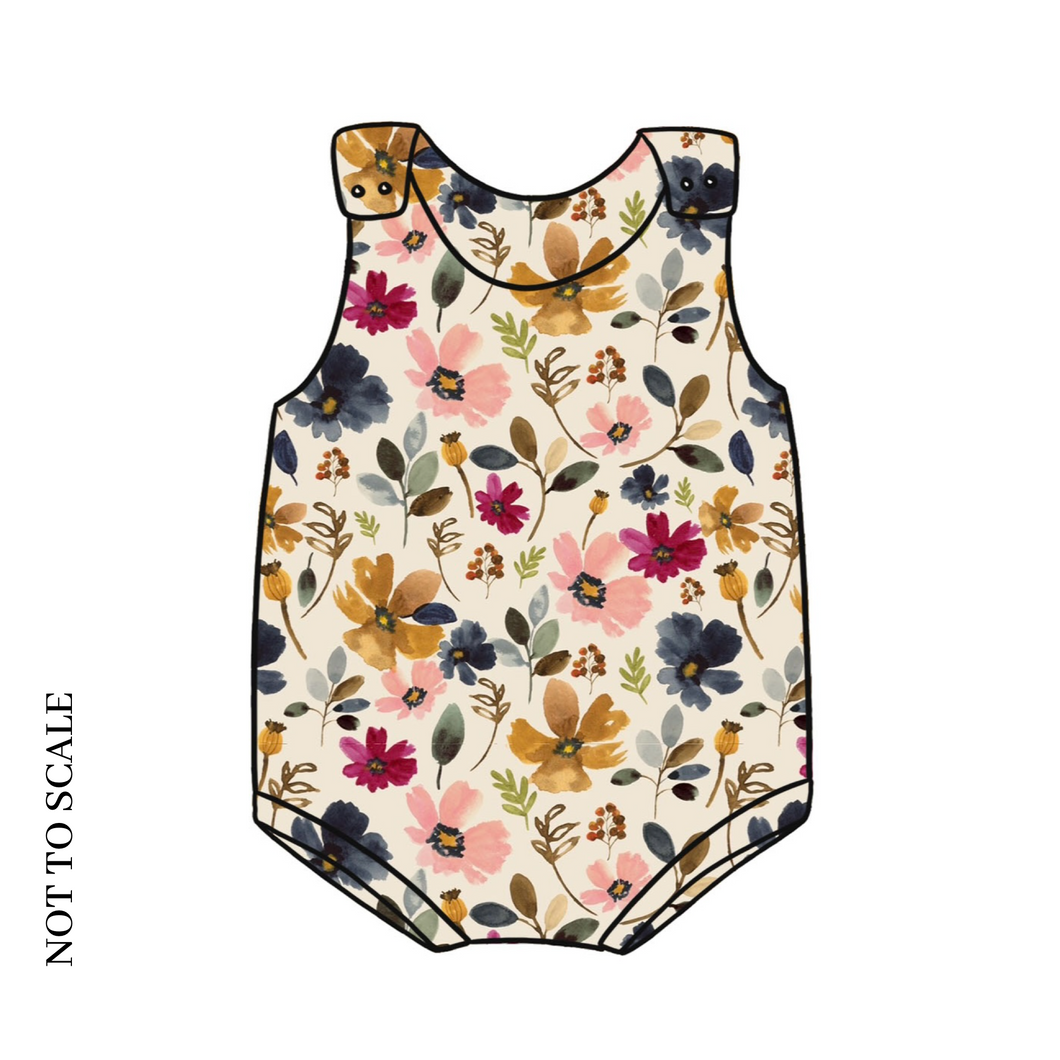 Wild Floral Bloomer Romper