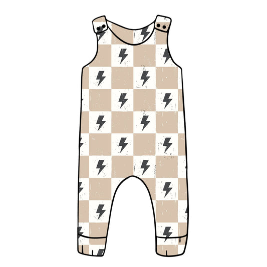 Lightning Chequers Child & Baby Full Length Romper