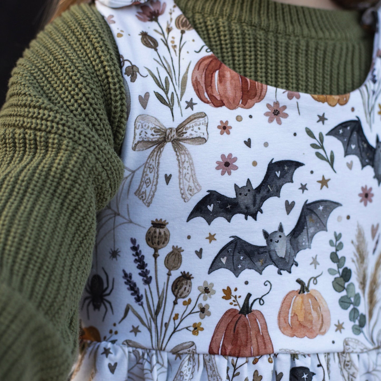 Boho Halloween Child & Baby Pinafore Dress
