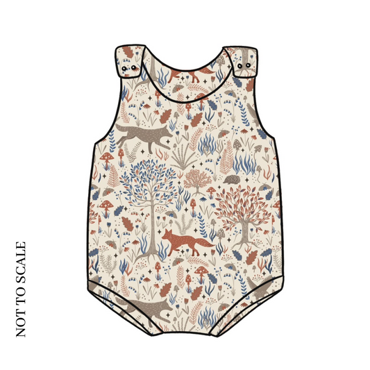 Autumn Forest Bloomer Romper