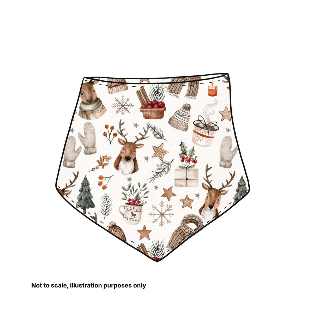 Dribble Bib - Pick your print (Christmas designs)