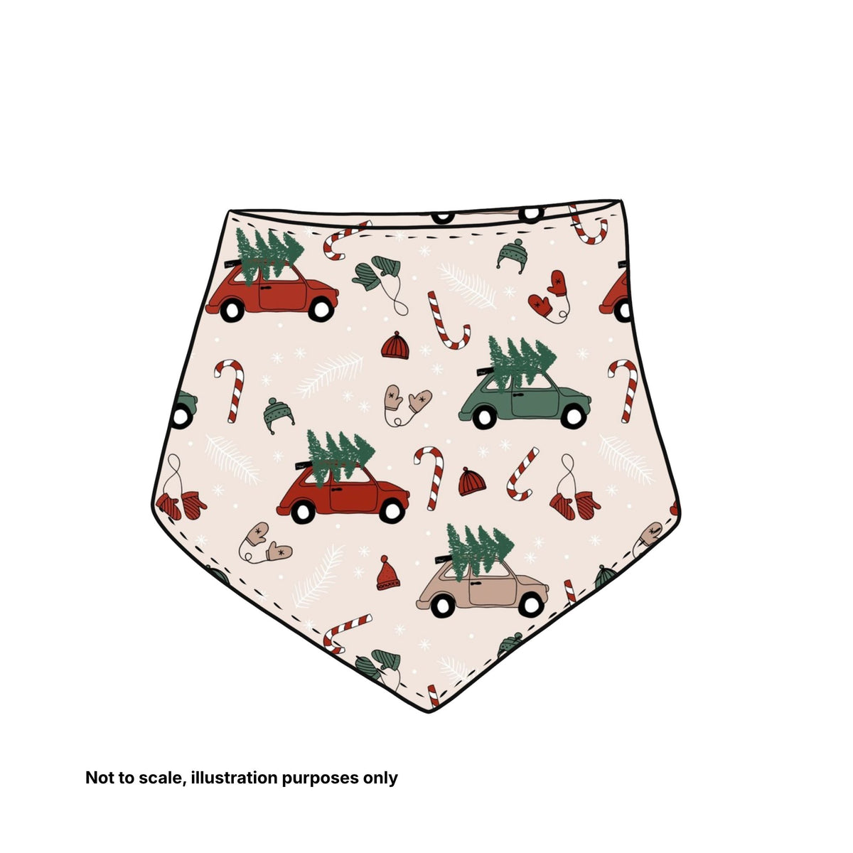 Dribble Bib - Pick your print (Christmas designs)