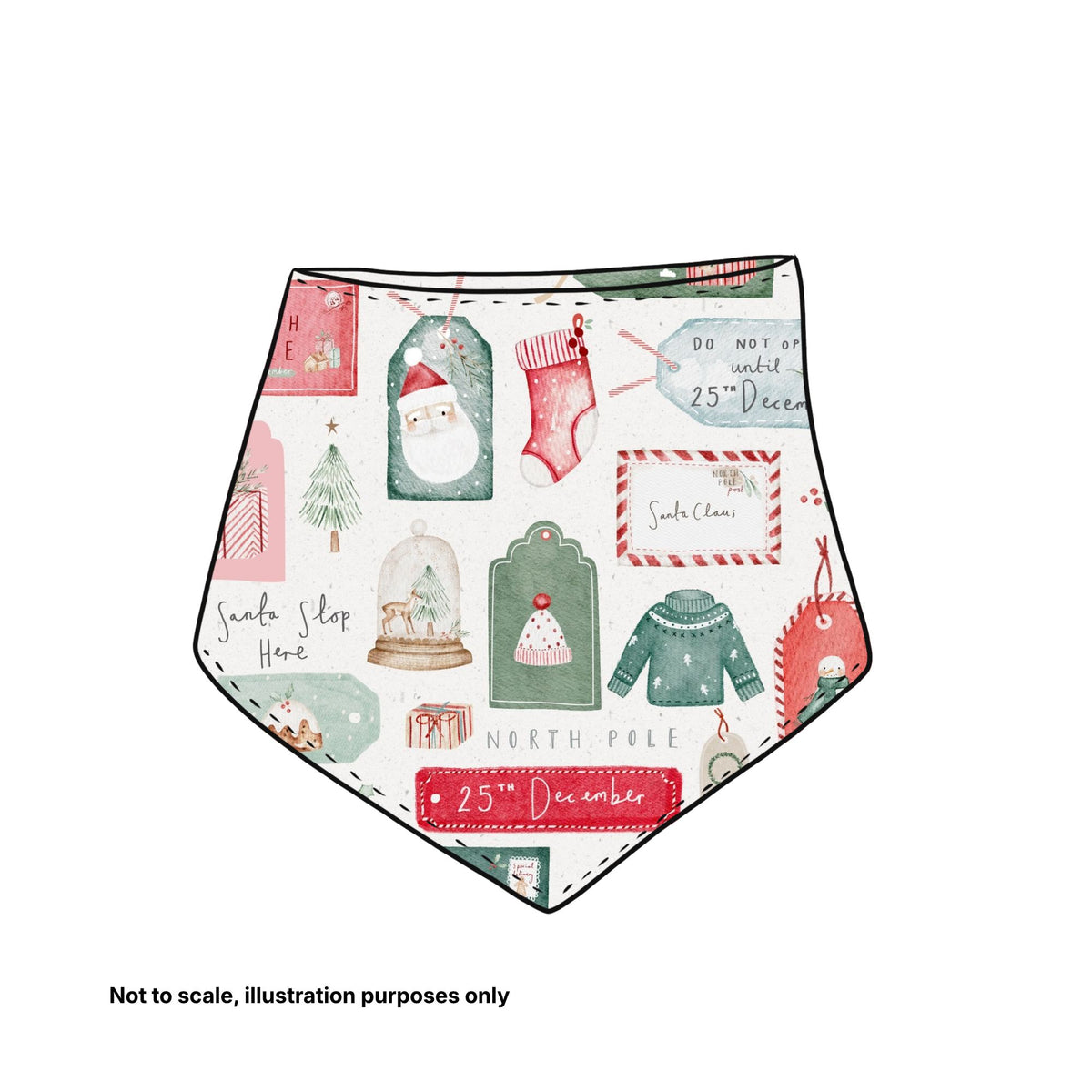Dribble Bib - Pick your print (Christmas designs)