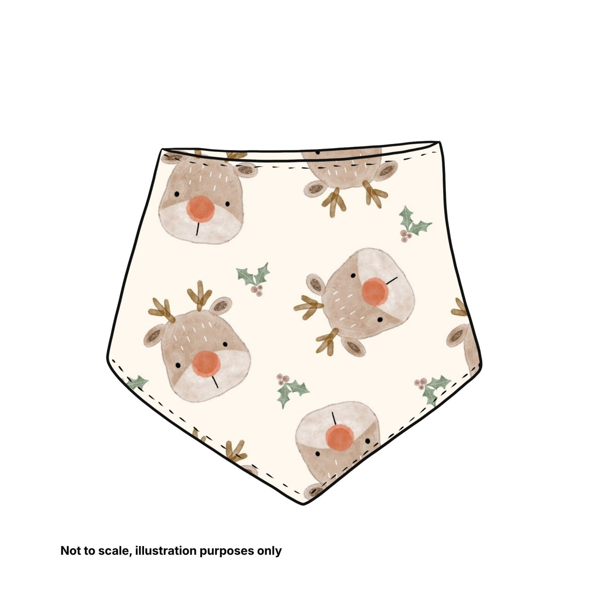 Dribble Bib - Pick your print (Christmas designs)