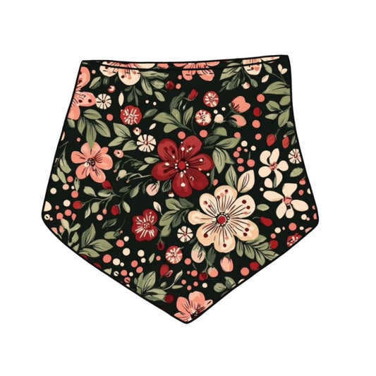 Christmas Floral Child & Baby Dribble Bib