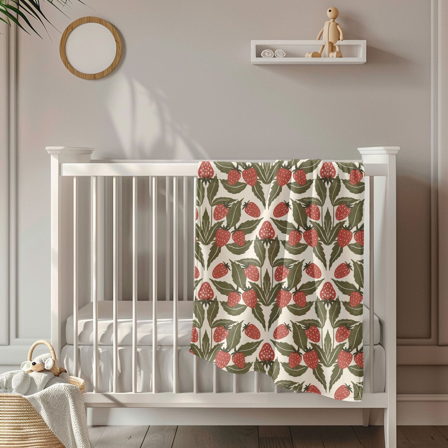 Strawberry Fields Toddler & Child Sherpa Blanket