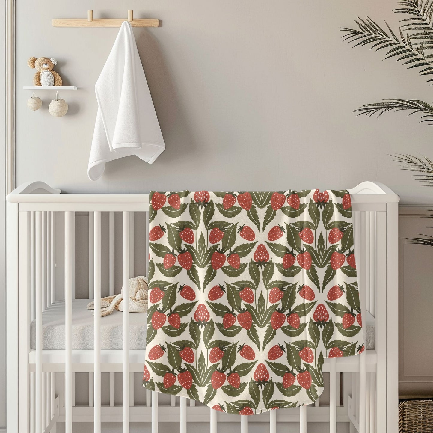 Strawberry Fields Toddler & Child Sherpa Blanket