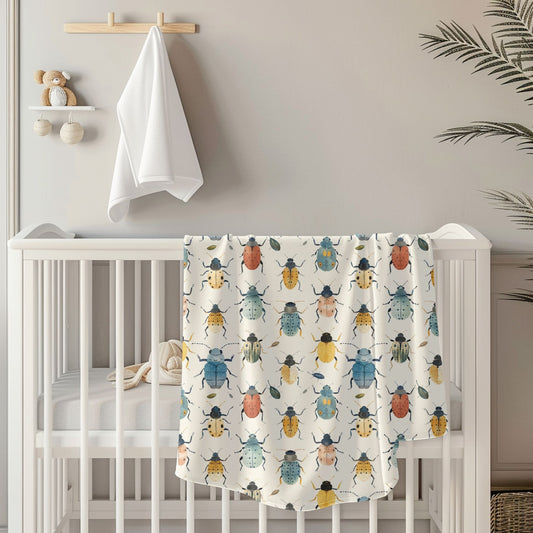Bright Bugs Toddler & Child Sherpa Blanket