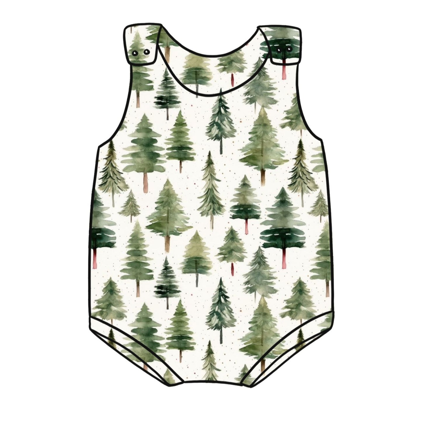 Scandi Woodland Child & Baby Bloomer Romper