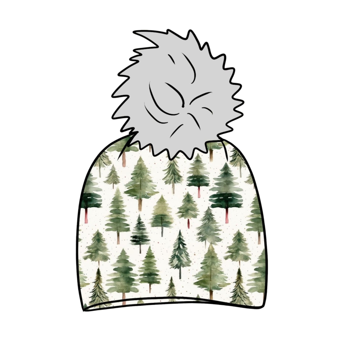 Scandi Woodland Child & Baby Bobble Hat