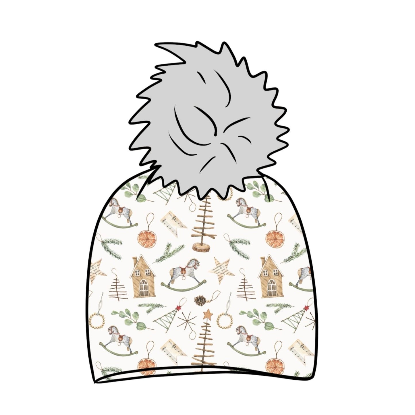 Scandi Christmas Child & Baby Bobble Hat
