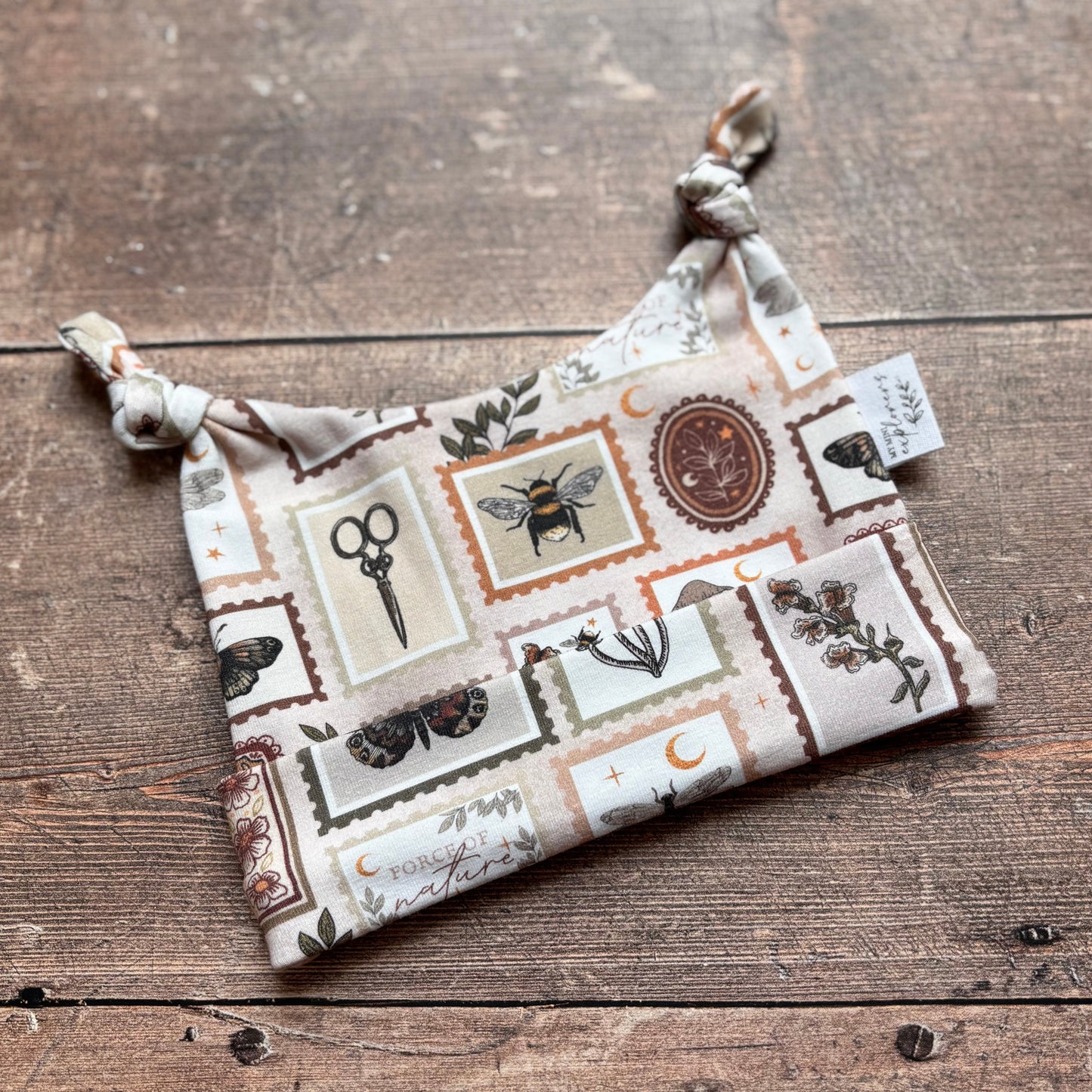 Botany Stamps Baby Knotted Hat