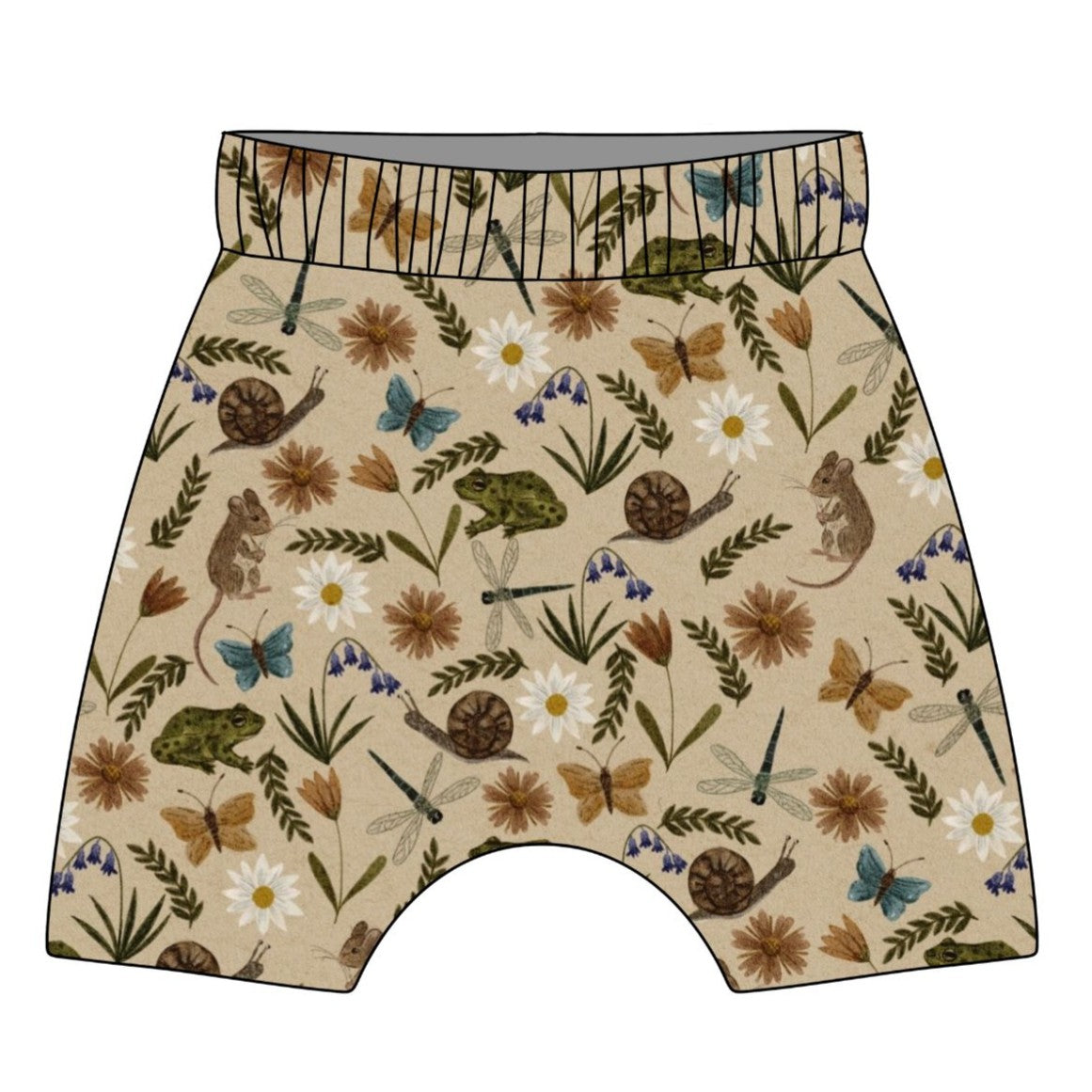 Busy Meadow Child & Baby Hemmed Shorts