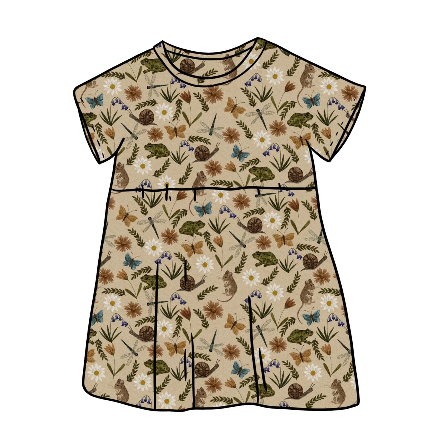 Busy Meadow Child & Baby Short Sleeve Dress