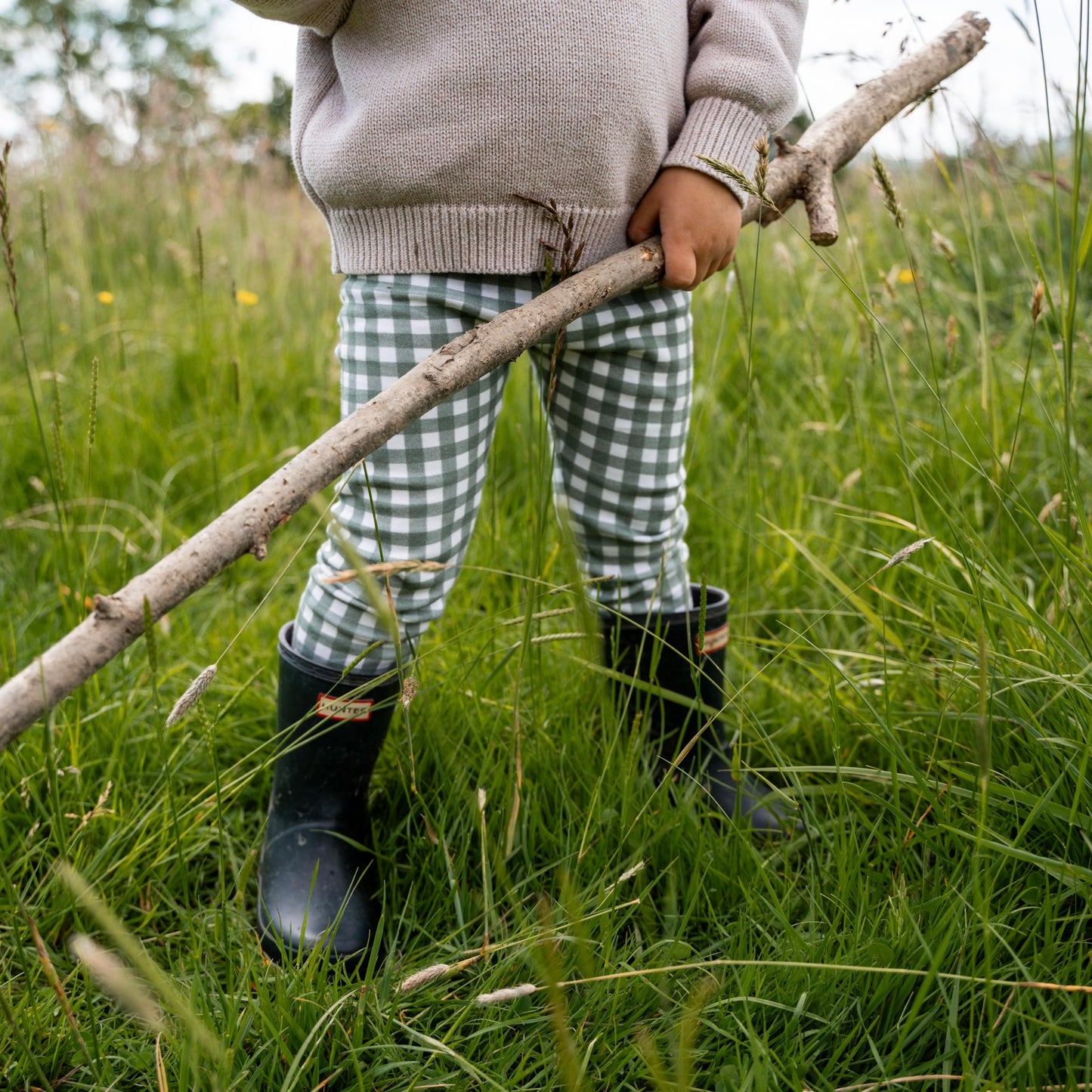 Forest Gingham Toddler & Child Leggings