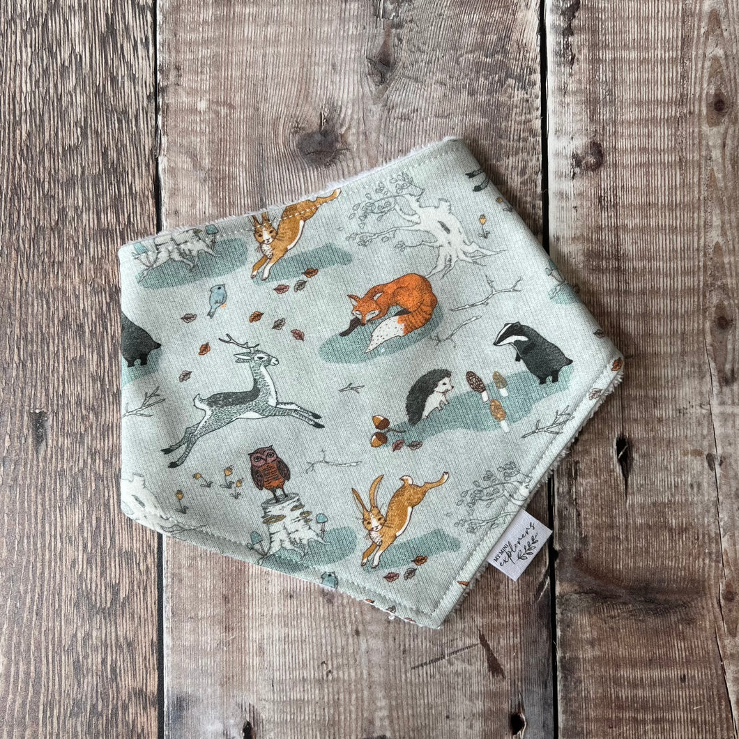 Woodland Creatures Dribble Bib