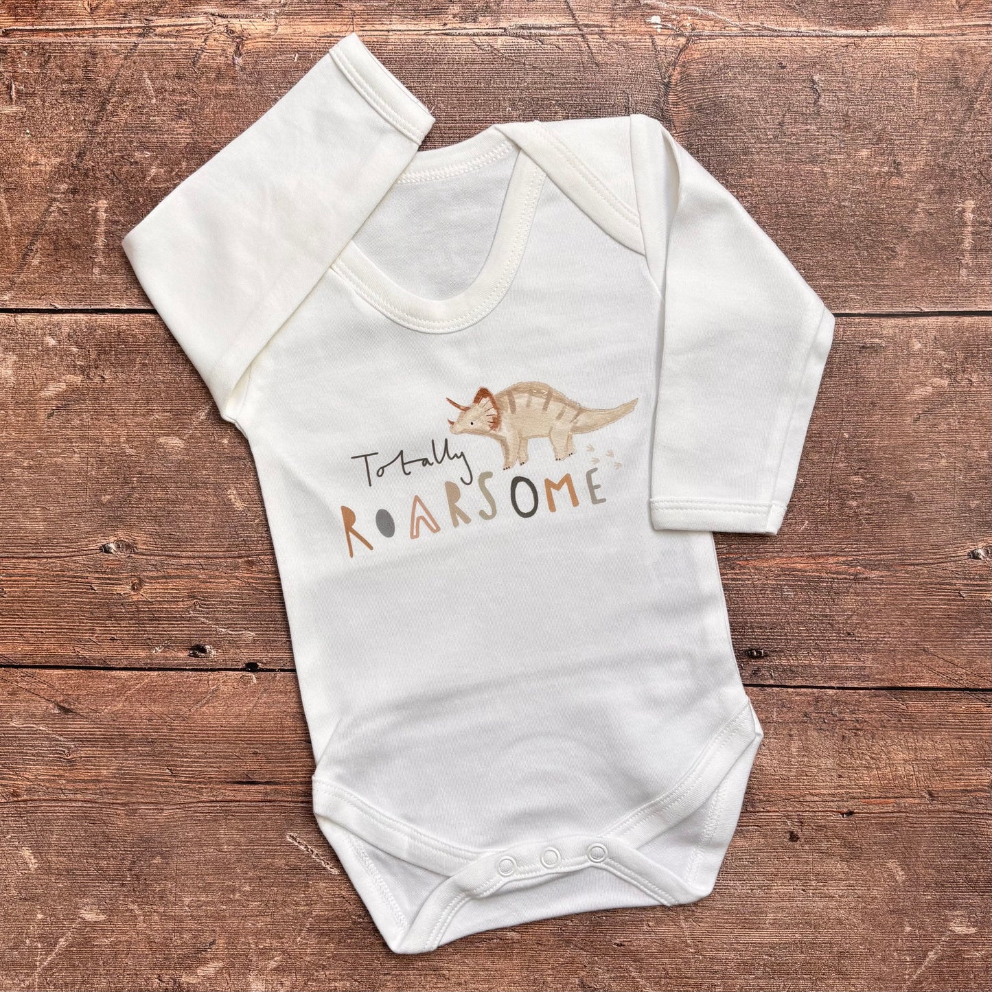 Totally Roarsome long sleeve bodysuit 0-3m