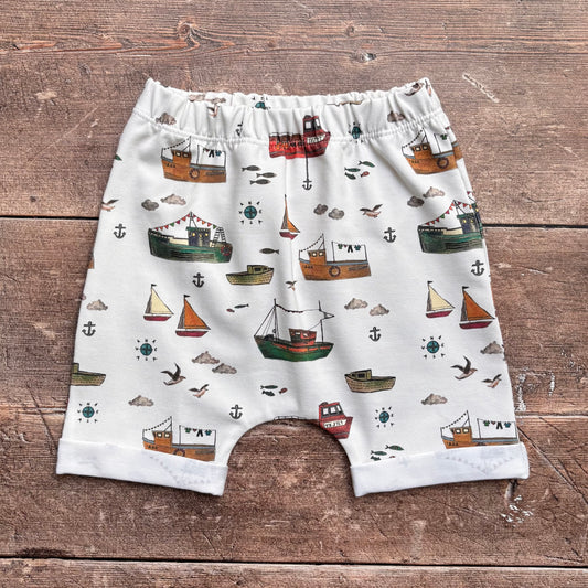Fishing Boats Rolled Shorts 12-18m