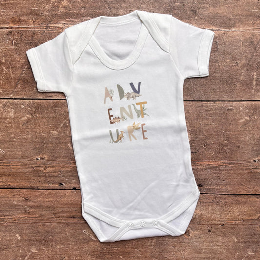Adventure short sleeve bodysuit 3-6m