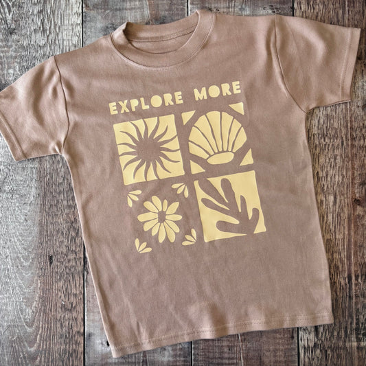Explore More T-Shirt 5-6 years (natural txt)