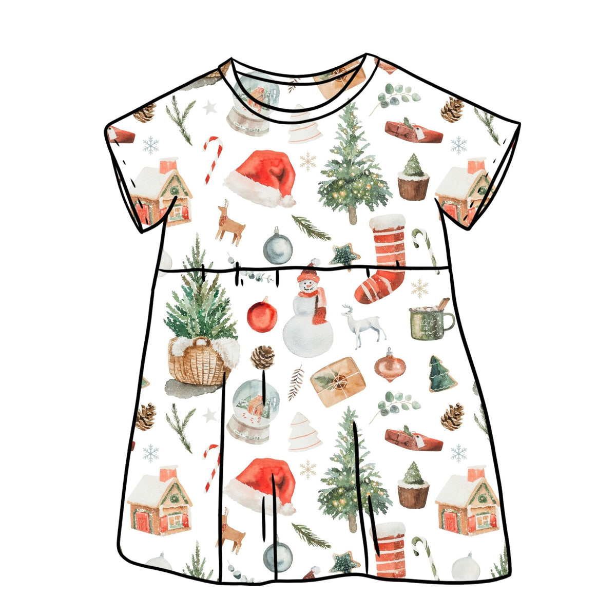 Noel Child & Baby Sleeved Dress - 3 options