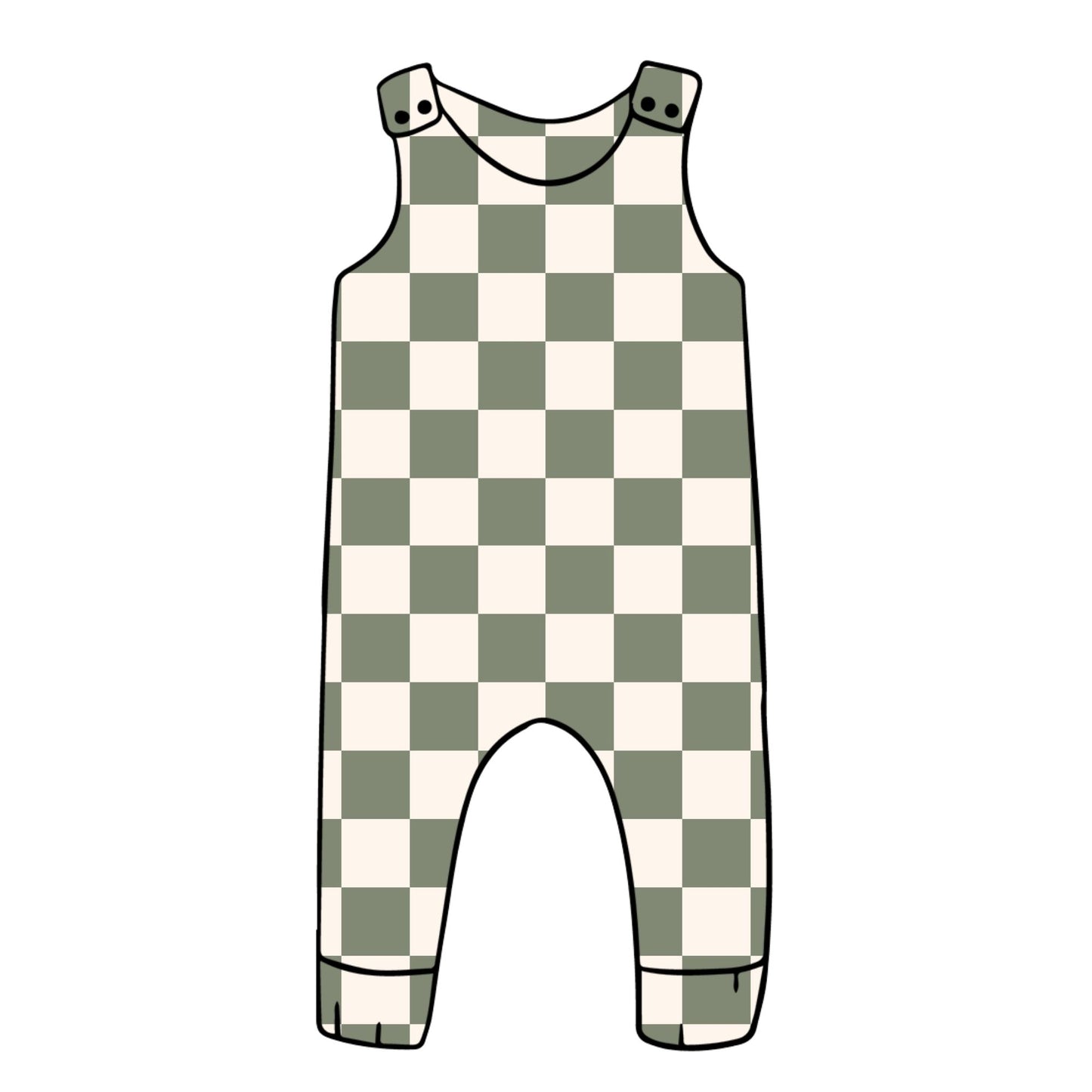 Chequerboard Child & Baby Full Length Romper