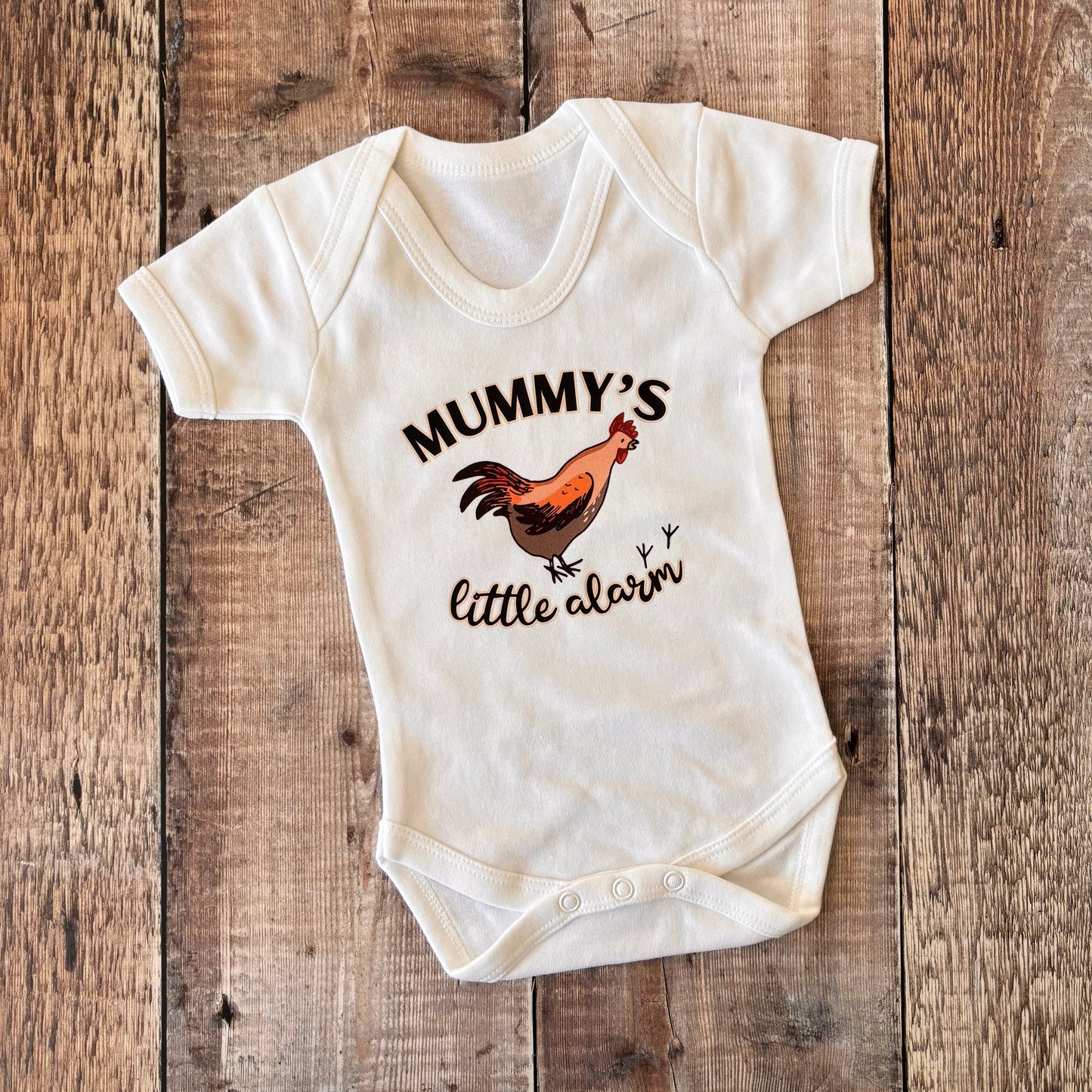 Mummy's Little Alarm SS bodysuit 0-3m