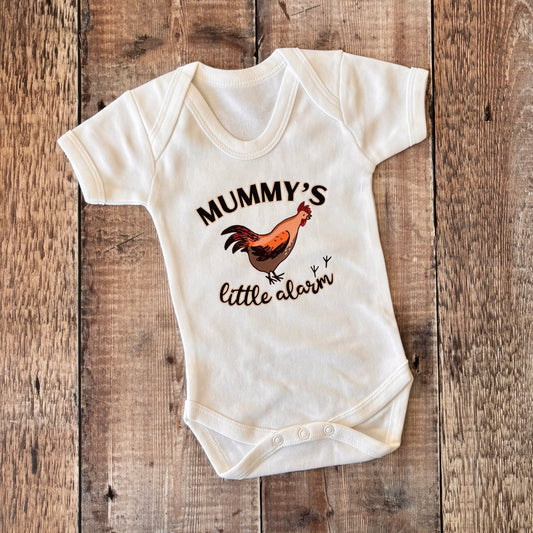 Mummy's Little Alarm SS bodysuit 0-3m