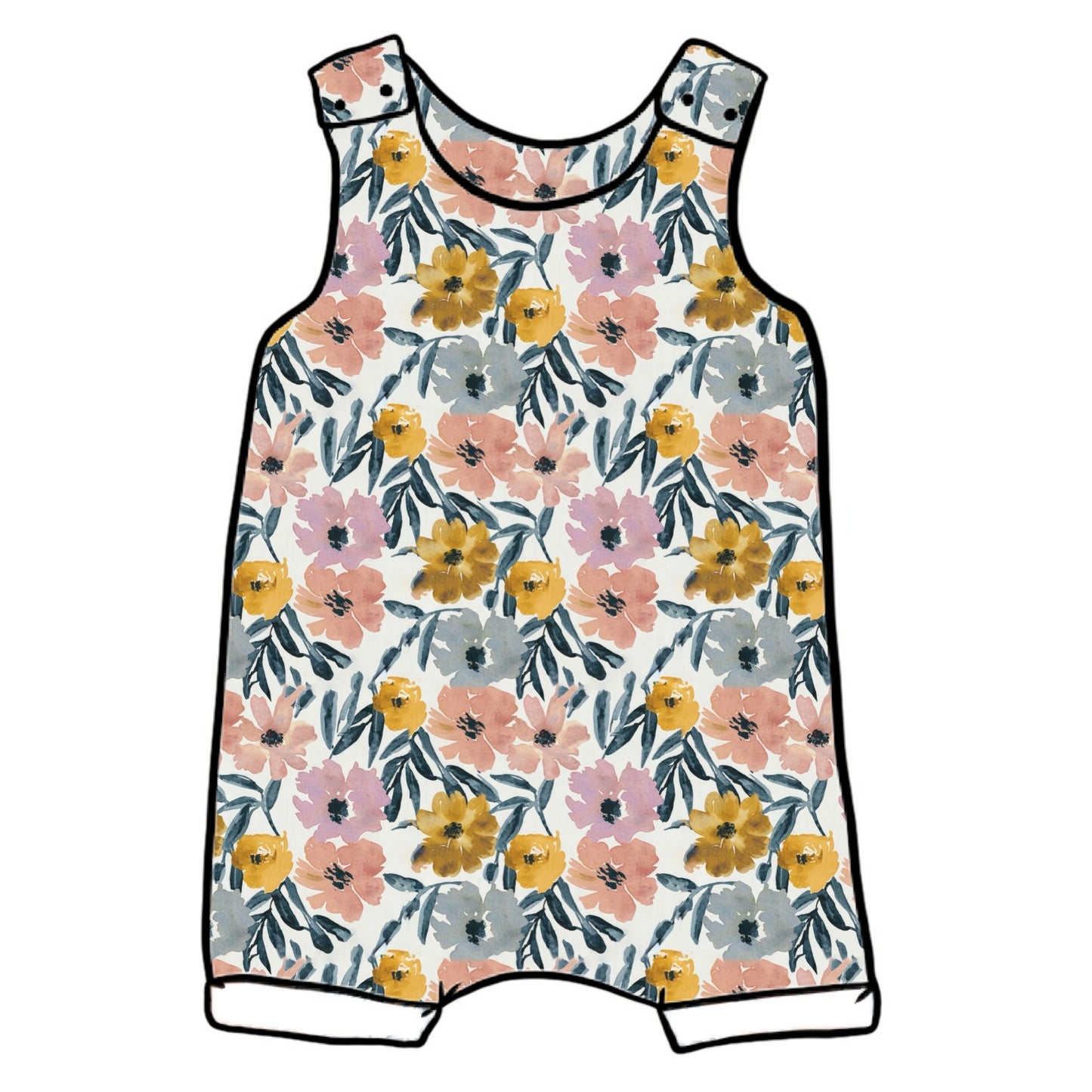 Sunny Blooms Short Romper