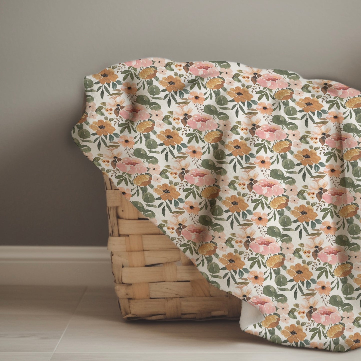 Vintage Blooms Snuggle Blanket
