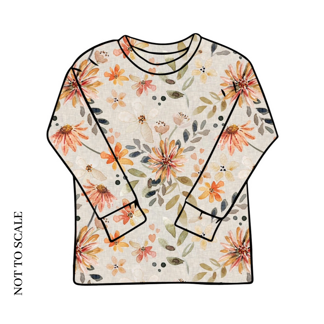 Amber Blooms Long Sleeve T-Shirt