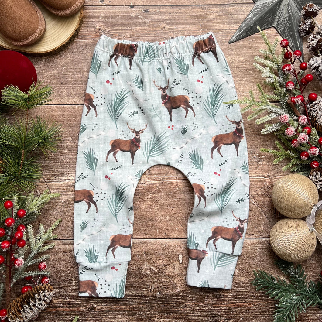 Blue Festive Stag Harems 3-6m