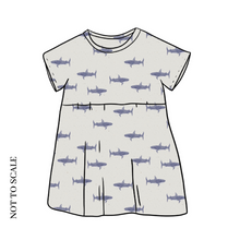 Load image into Gallery viewer, Sharks T-Shirt Dress
