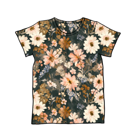 Fall Floral Child & Baby T-Shirt - Short or Long Sleeve
