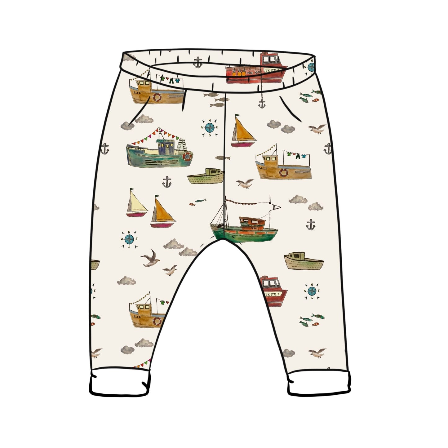 Fishing Boats Toddler & Child Leggings