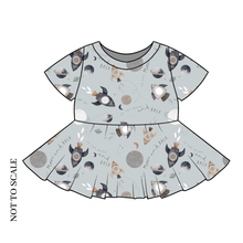 Load image into Gallery viewer, Outer Space Peplum Top
