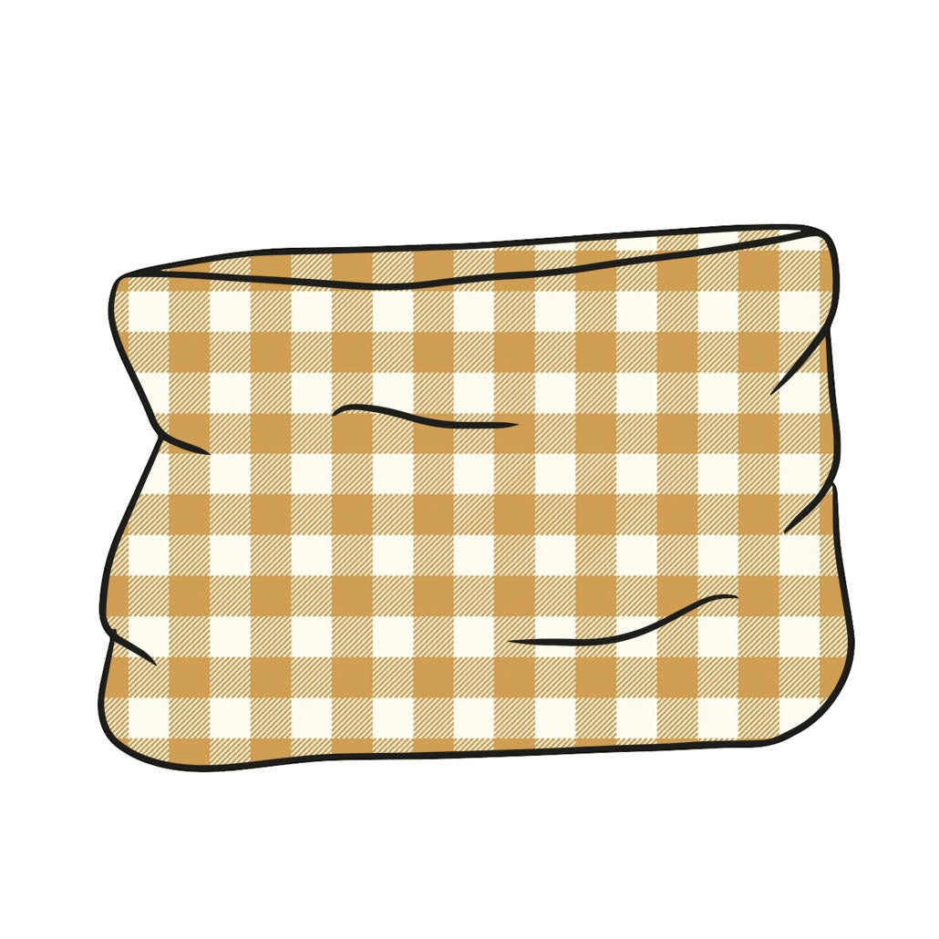 Ochre Gingham Snood